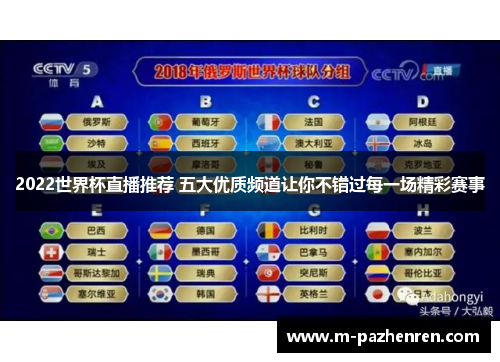 2022世界杯直播推荐 五大优质频道让你不错过每一场精彩赛事